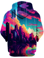 City In The Clouds Unisex Zip-Up Hoodie iEDM Epic Hoodie