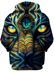 Tiger Eyes Psychedelic Unisex Zip-Up Hoodie