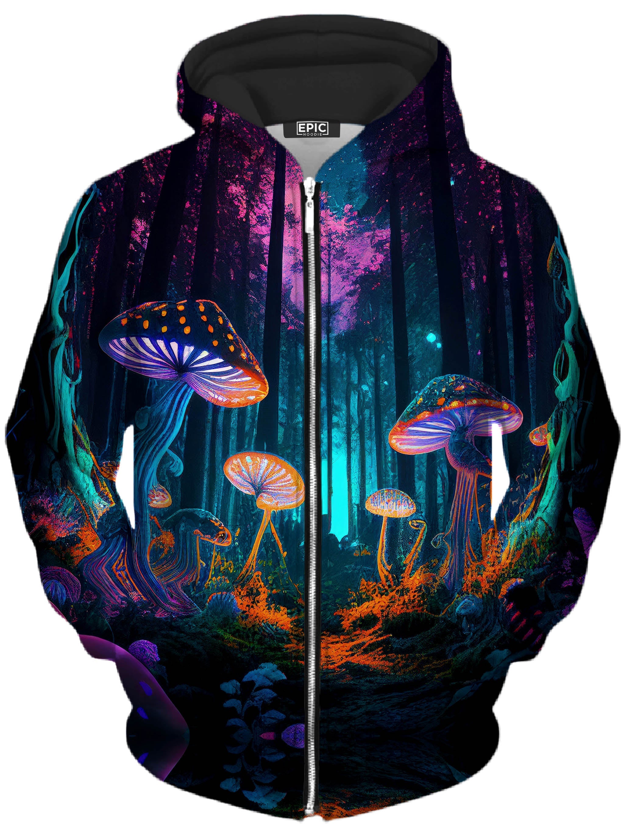 Natures Medicine Unisex Zip-Up Hoodie iEDM Epic Hoodie