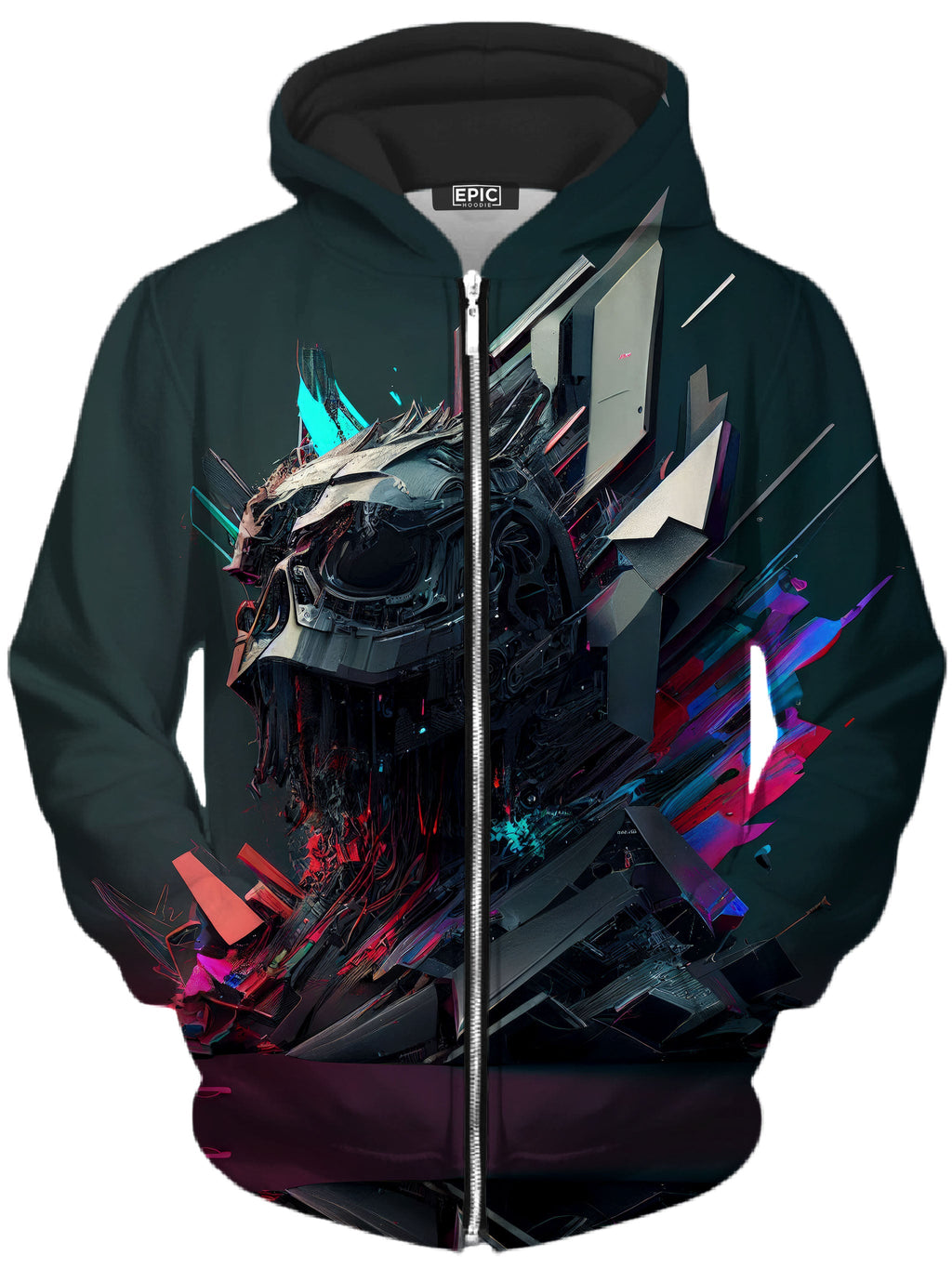 Phantom Unisex Zip-Up Hoodie iEDM Epic Hoodie