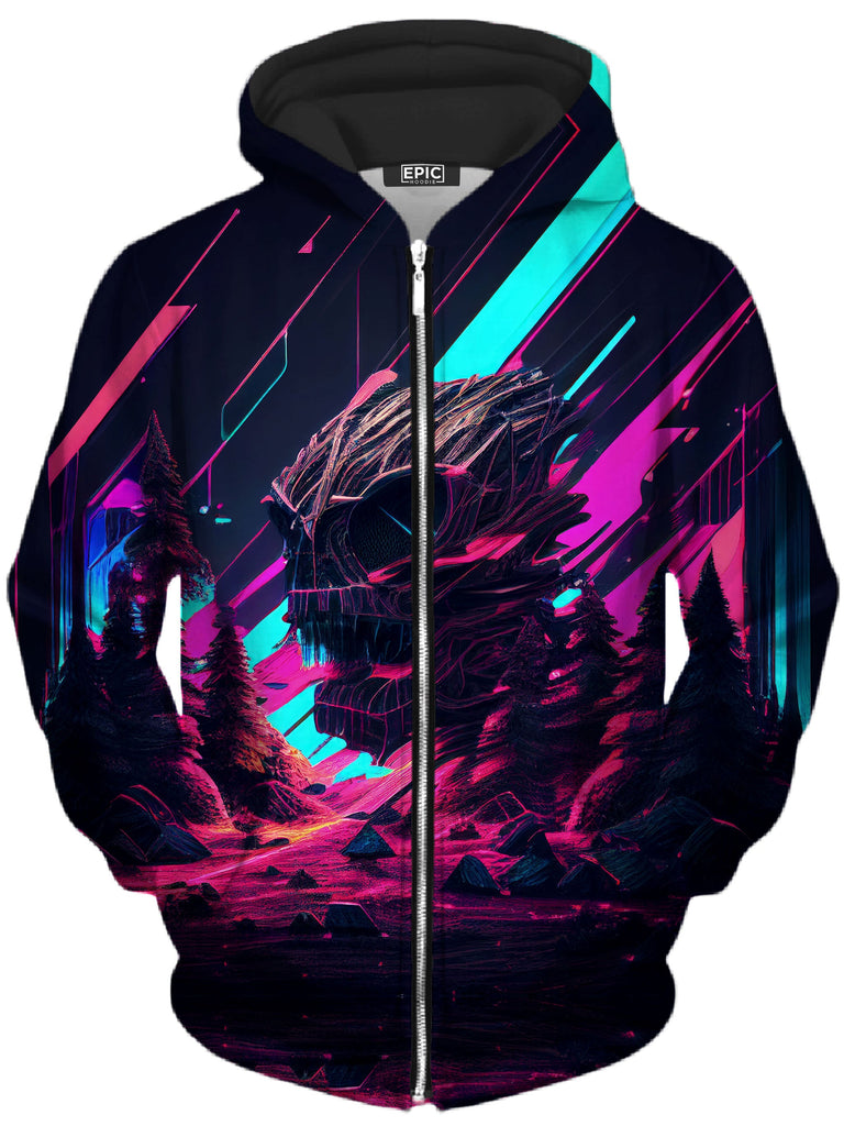 iEDM - Portal Breach Unisex Zip-Up Hoodie