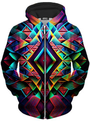 Psychedelic Tribal Unisex Zip-Up Hoodie