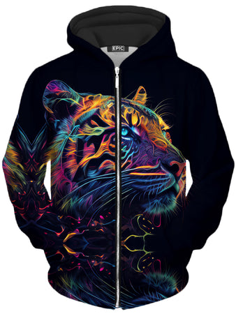 iEDM - Tigre Realm Unisex Zip-Up Hoodie