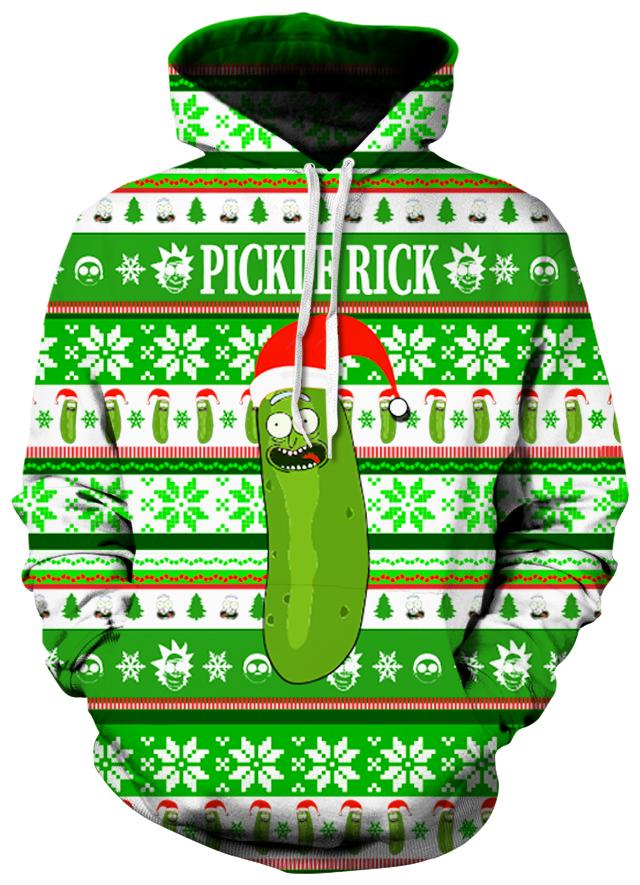 iEDM - Pickle Rick Ugly Unisex Hoodie