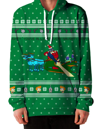 Christmas - Robot Santa Unisex Hoodie