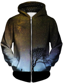 Gratefully Dyed Damen - Landing Unisex Zip-Up Hoodie