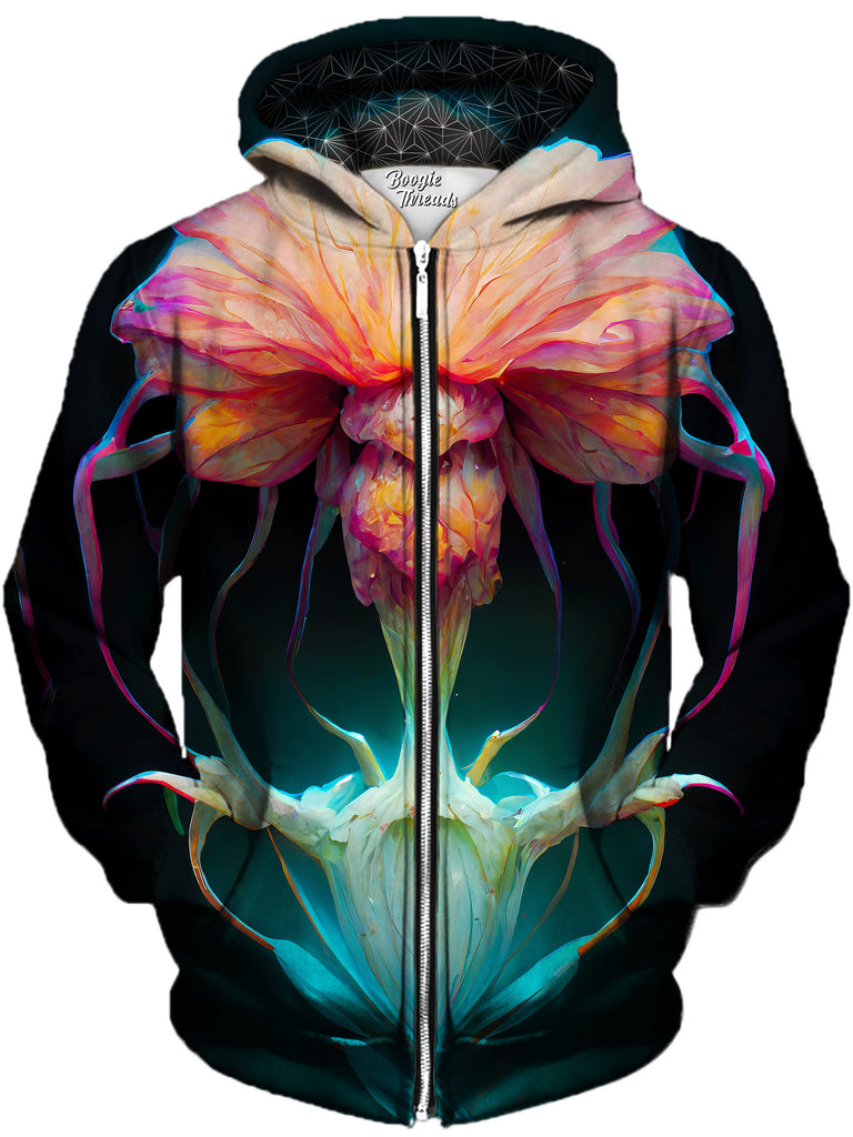 Gratefully Dyed Damen - Living Anger Unisex Zip-Up Hoodie