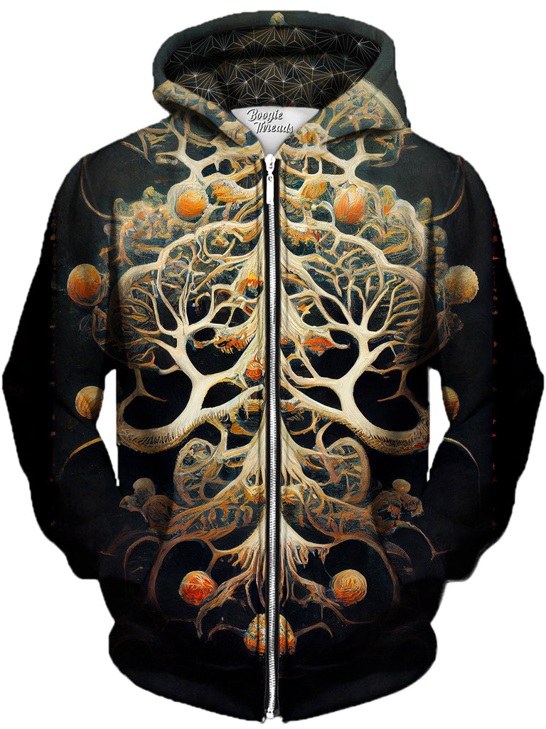 Gratefully Dyed Damen - Lone Destruction Unisex Zip-Up Hoodie