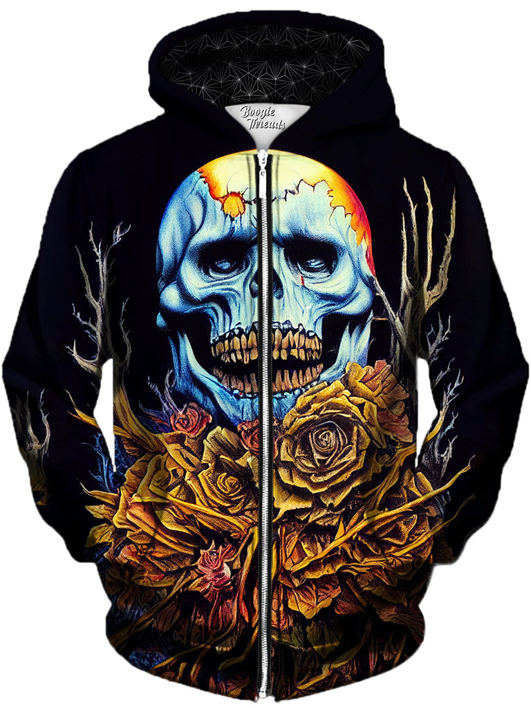 Gratefully Dyed Damen - Majestic Shelter Unisex Zip-Up Hoodie