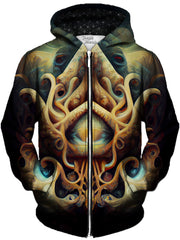 Nostalgic Clarity Unisex Zip-Up Hoodie