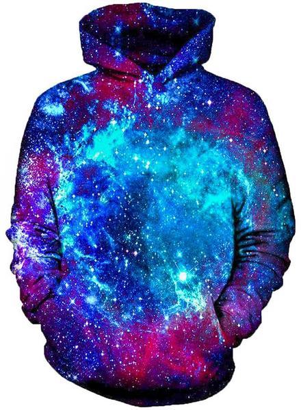 Blue Galaxy Hoodie, On Cue Apparel, T6 - Epic Hoodie