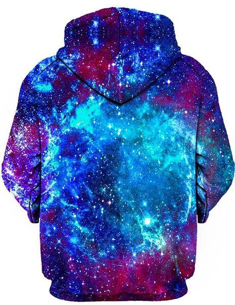 Blue Galaxy Hoodie, On Cue Apparel, T6 - Epic Hoodie