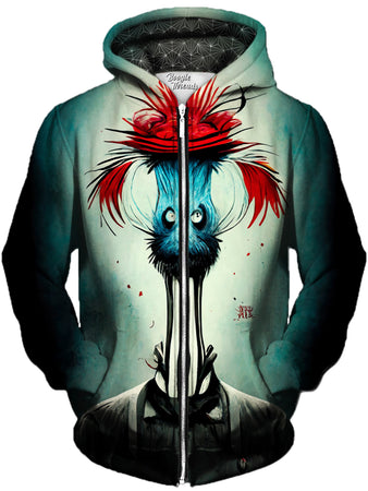 Gratefully Dyed Damen - Playful Anger Unisex Zip-Up Hoodie