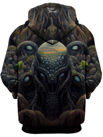 Gratefully Dyed Damen - Psychedelic Reflection Unisex Zip-Up Hoodie