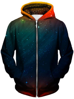 Gratefully Dyed Damen - Setting Night Unisex Zip-Up Hoodie