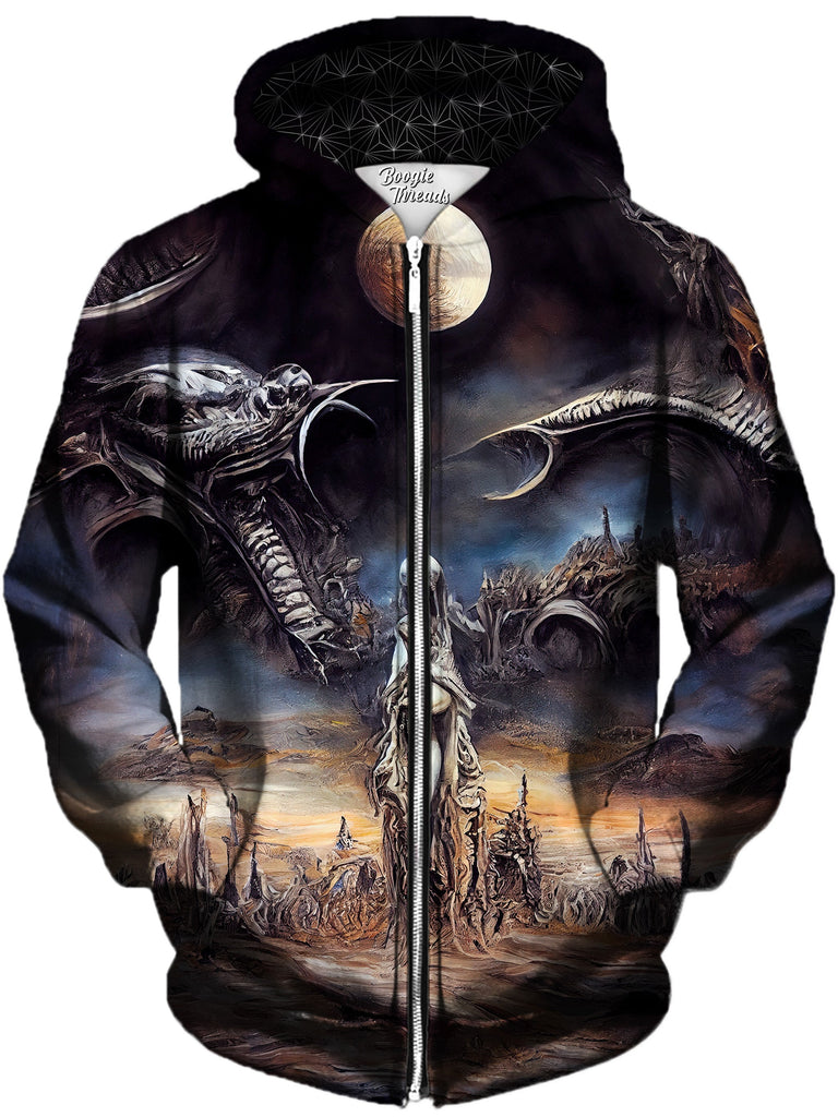 Gratefully Dyed Damen - Shelter Of Belief Unisex Zip-Up Hoodie