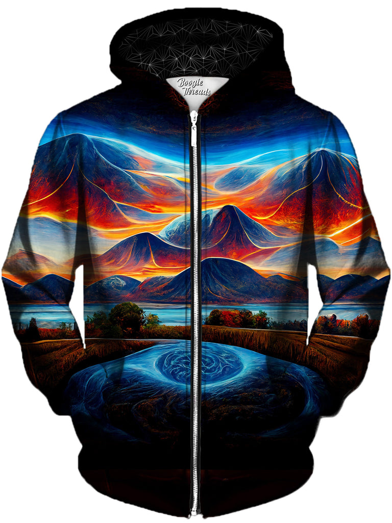 Gratefully Dyed Damen - Spectacular Breath Unisex Zip-Up Hoodie