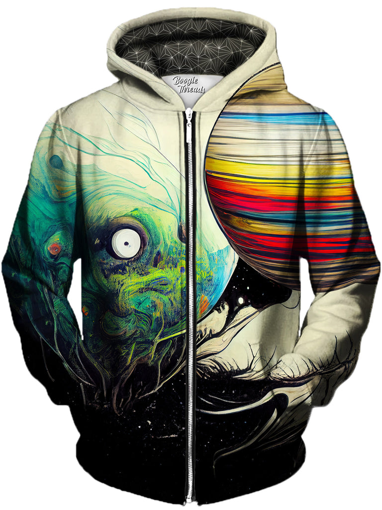 Gratefully Dyed Damen - Spring Of Clarity Unisex Zip-Up Hoodie