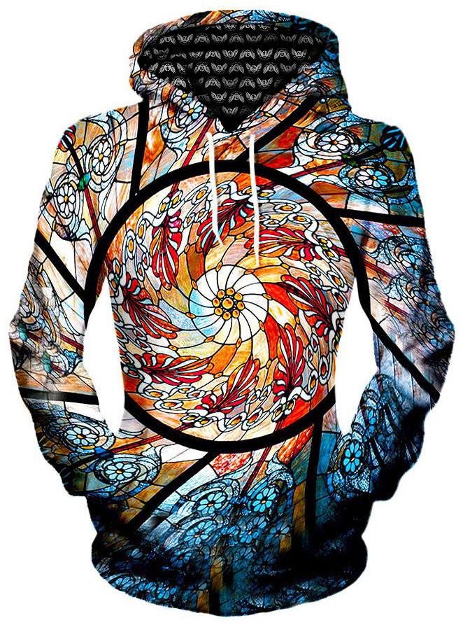Stained Glass Unisex Hoodie, Gratefully Dyed Damen, T6 - Epic Hoodie