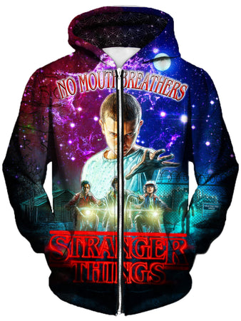 Gratefully Dyed Damen - Stranger Things Unisex Zip-Up Hoodie