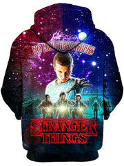 Stranger Things Unisex Zip-Up Hoodie, Gratefully Dyed Damen, T6 - Epic Hoodie