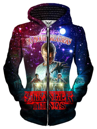 Gratefully Dyed Damen - Stranger Things Unisex Zip-Up Hoodie