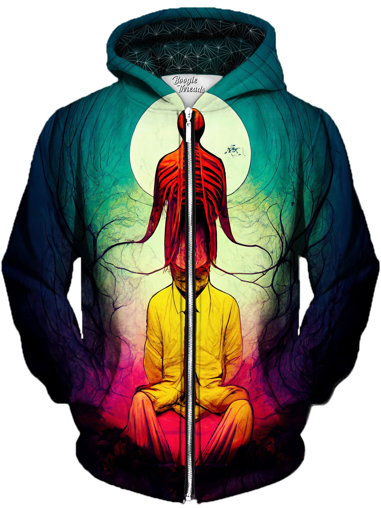 Gratefully Dyed Damen - Stress Unisex Zip-Up Hoodie