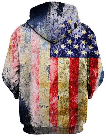 Gratefully Dyed Damen - Tattered Flag Unisex Hoodie