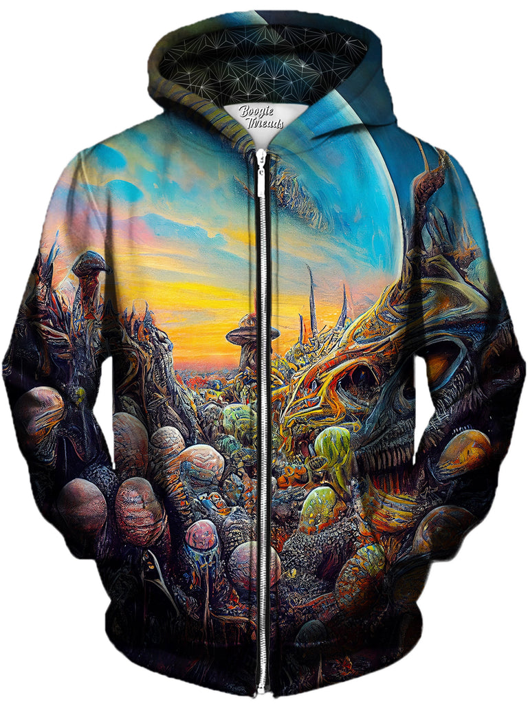 Gratefully Dyed Damen - Tender Curiosity Unisex Zip-Up Hoodie