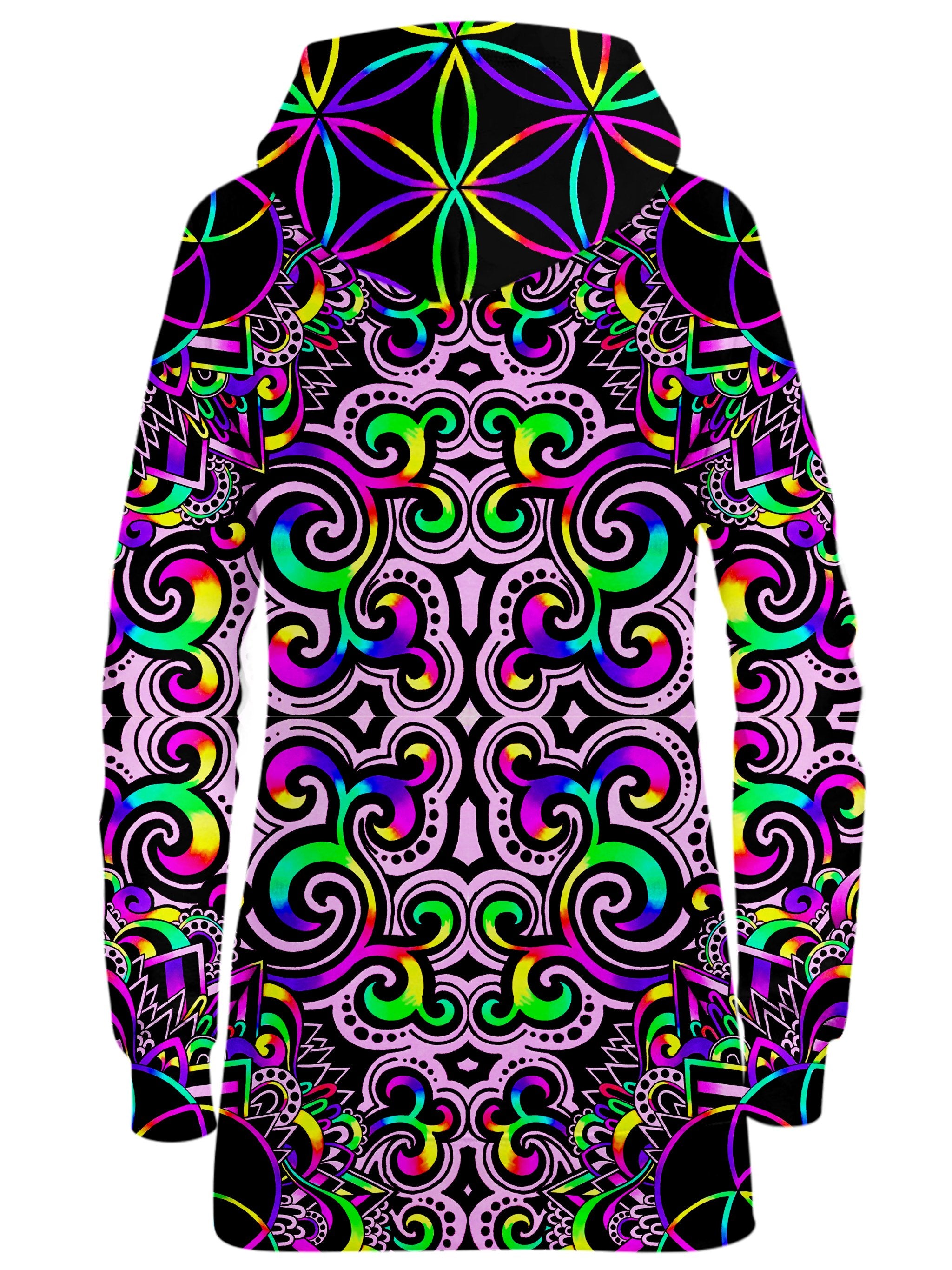 White Doodle Magic Hoodie Dress BrizBazaar Epic Hoodie
